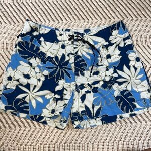 Patagonia Blue Floral Women's Board Shorts